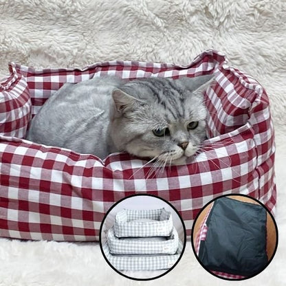 rouge panier pour chat
