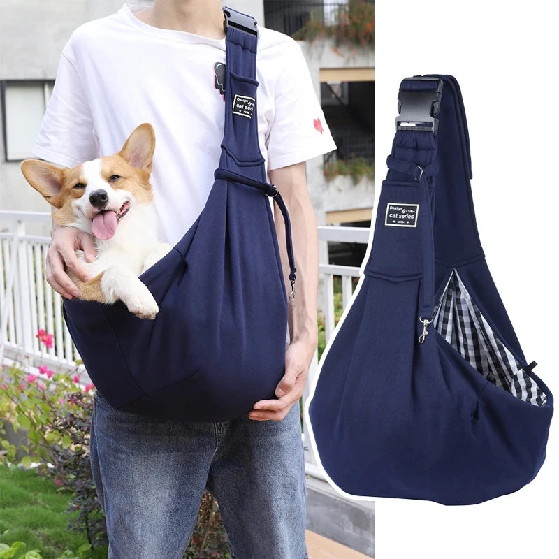 sac a dos pour chien bleu