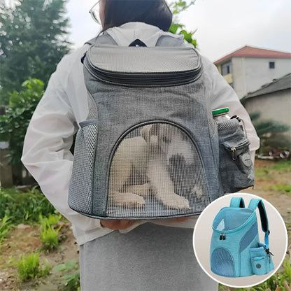 Sac à dos pour chien gris