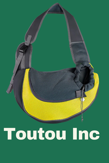 sac a dos pour chien jaune