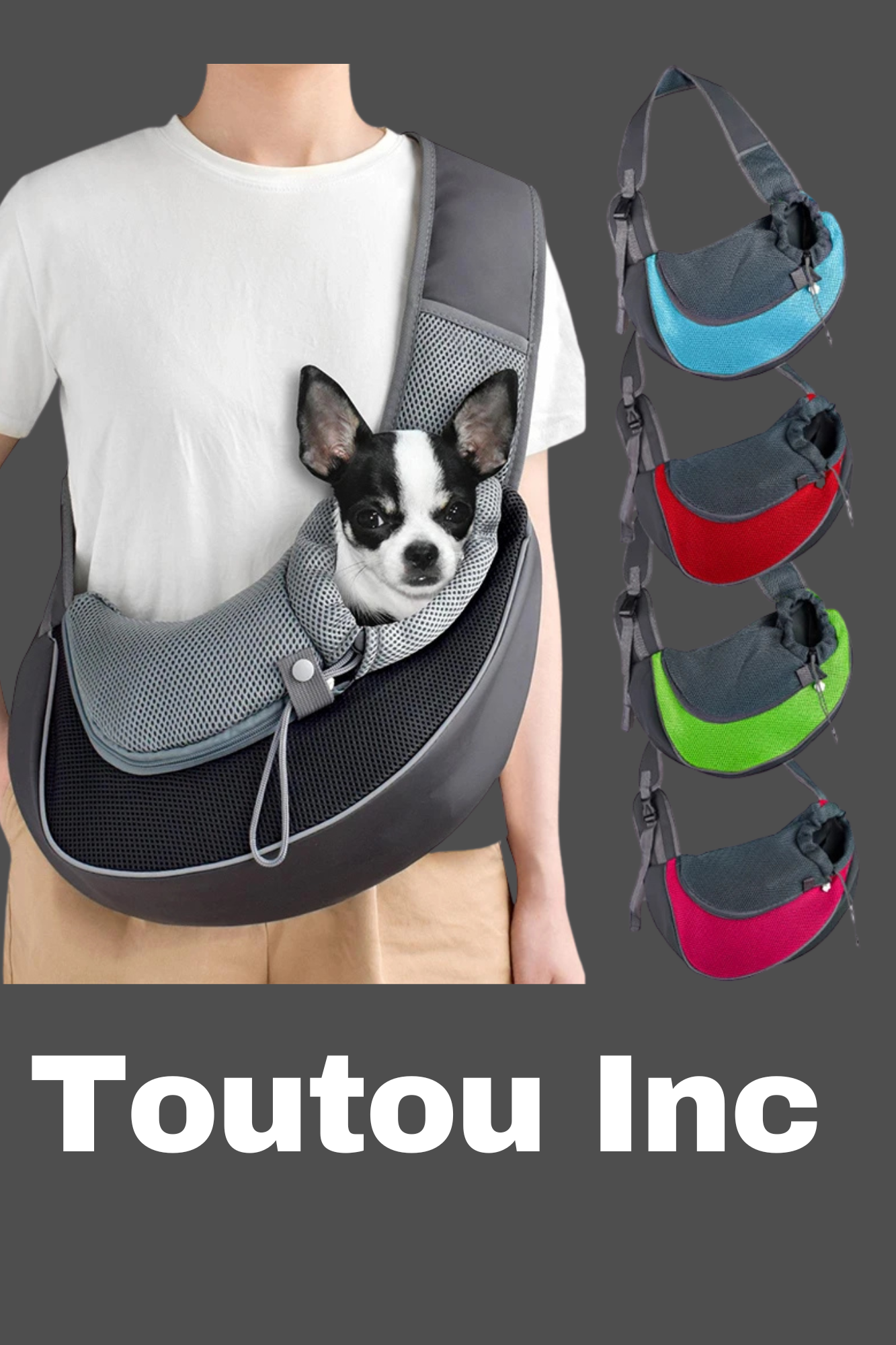 sac a dos pour chien noir bleu rouge vert rose