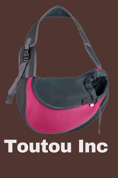 sac a dos pour chien rose vif