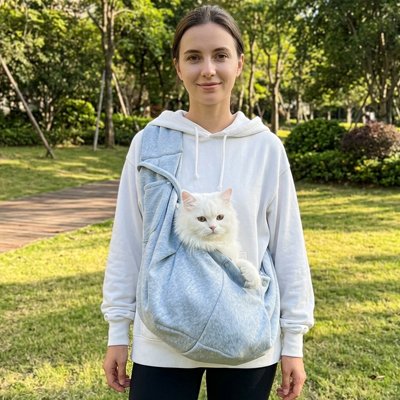Sac de transport Chat blanc