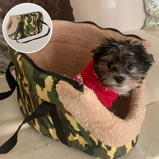 sac de transport chien armee