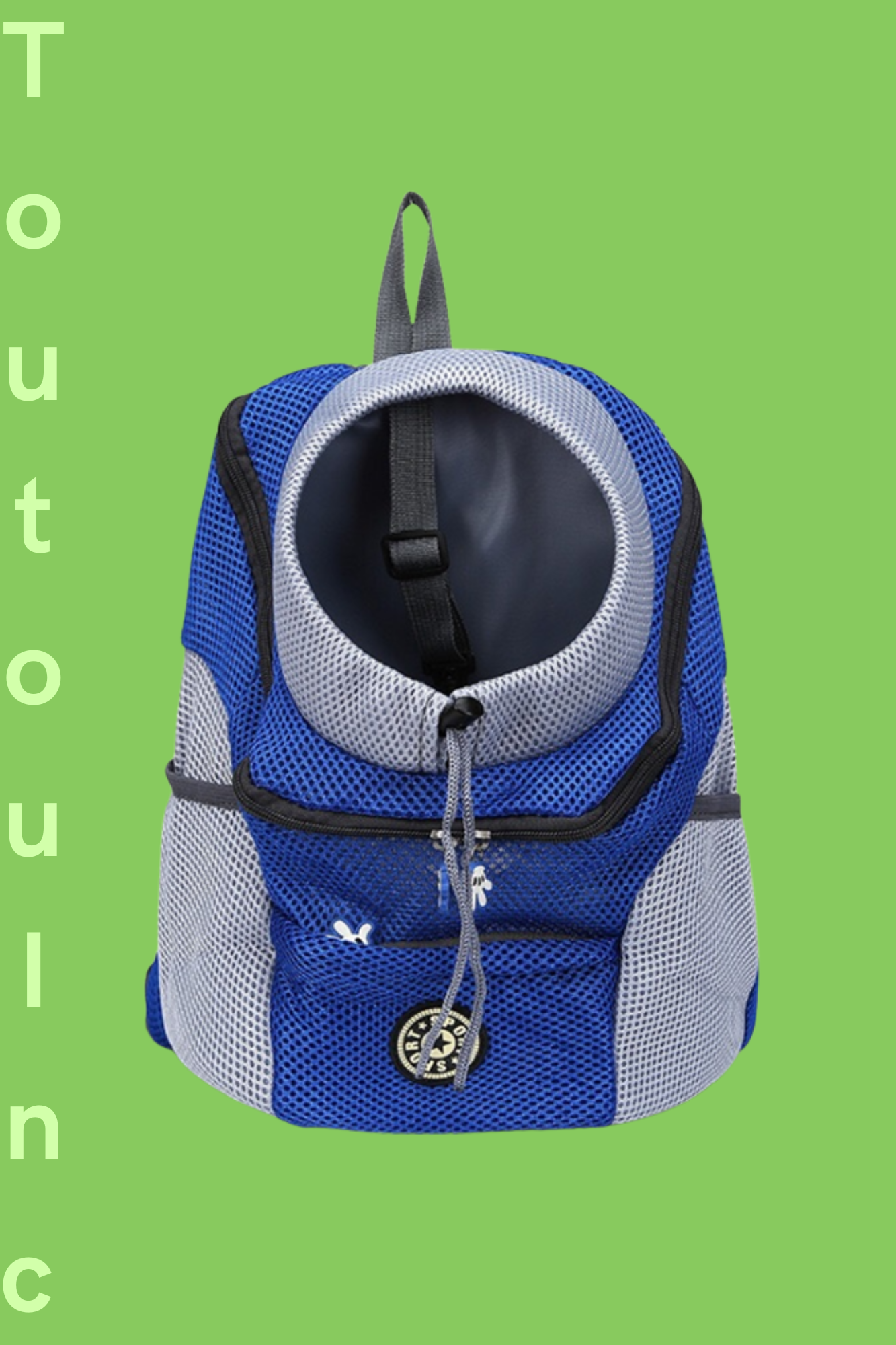 sac de transport chien bleu