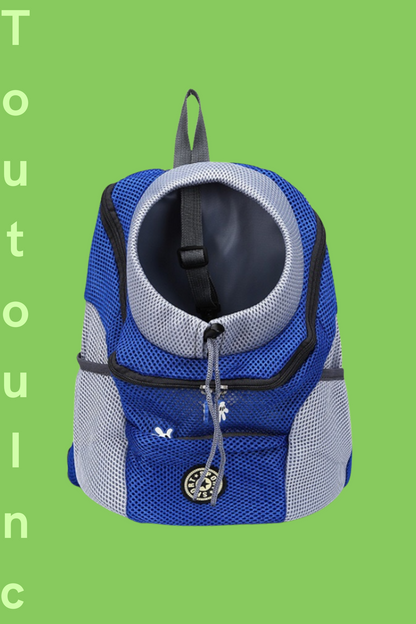 sac de transport chien bleu