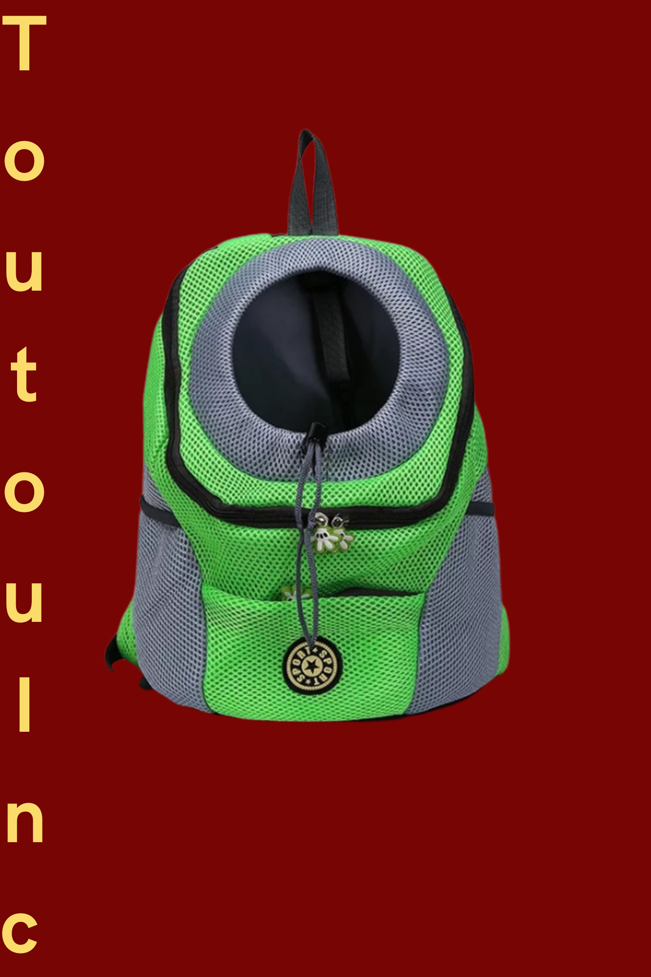 sac de transport chien vert