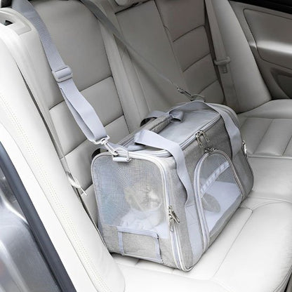 Sac de transport gris pour chat
