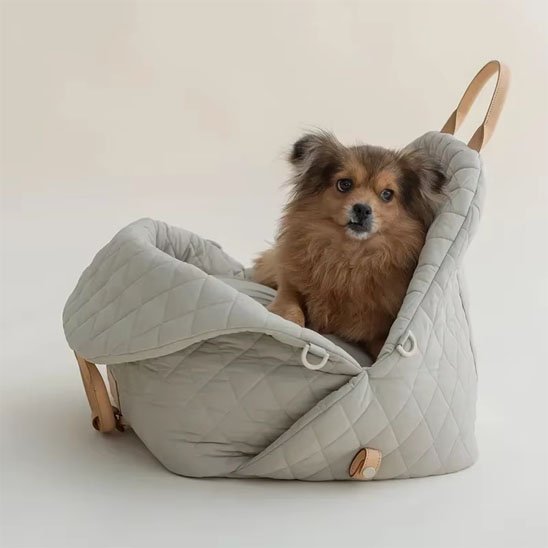sac de transport gris pour chien 