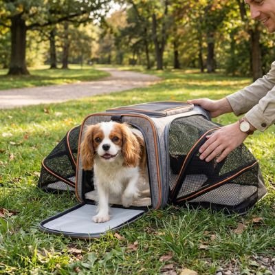 Sac de transport orange pour Chien 