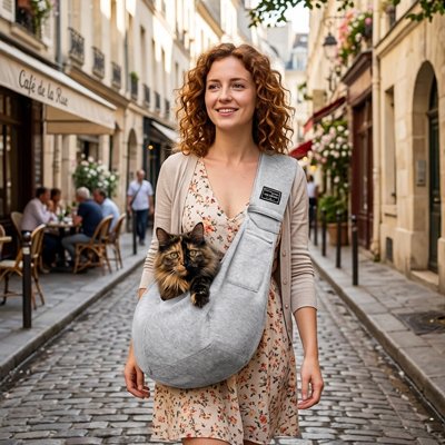 Sac de transport pour Chat Confortable et Sécurisé