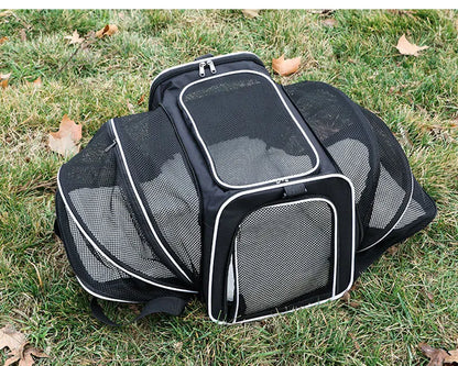 sac de transport pour chat blanc