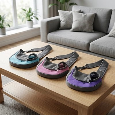 Sac de transport pour Chat bleu rose violet