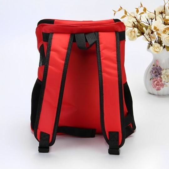 Sac de transport pour chat rouge petcomfort