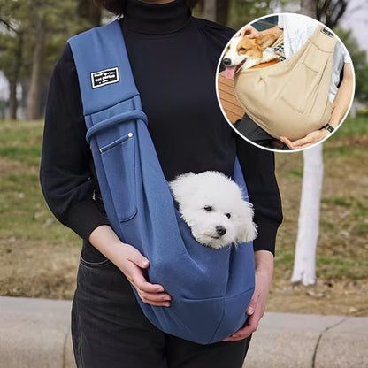 Sac de transport pour chien bleu confortable
