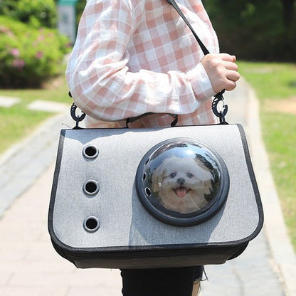 Sac de transport pour chien gris confort