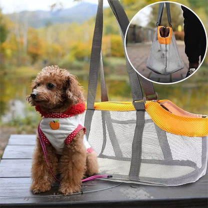 Sac de transport pour chien jaune