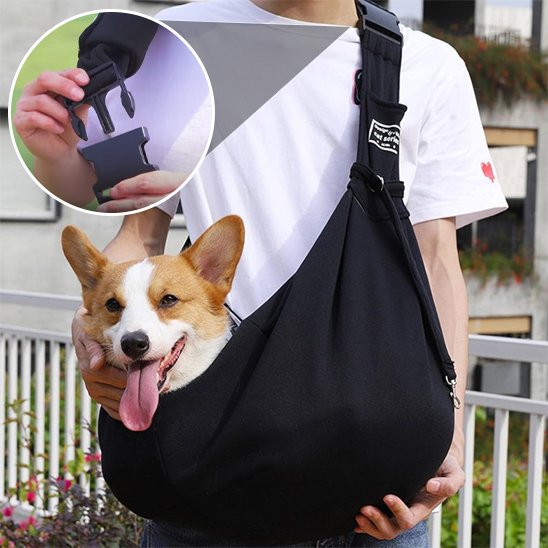 Sac de transport pour chien noir