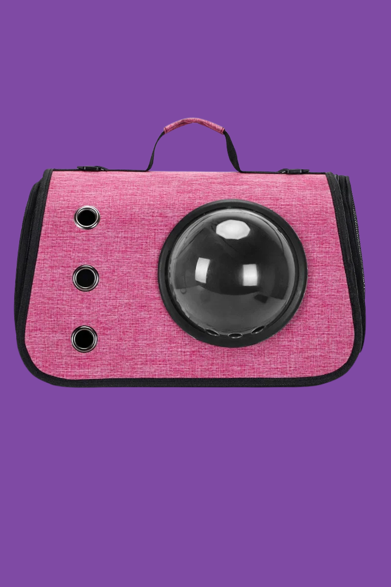 sac de transport pour chien rose