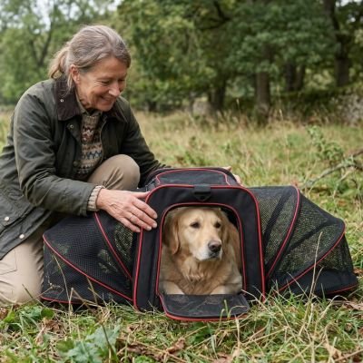 Sac de transport rouge pour Chien