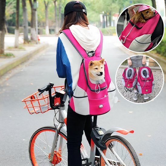 Sac à dos pour chien  rose