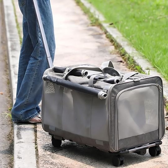 Sac gris  transport chat