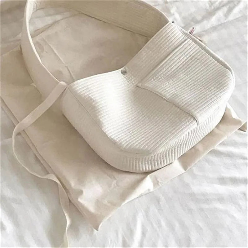 sac transport chien blanc