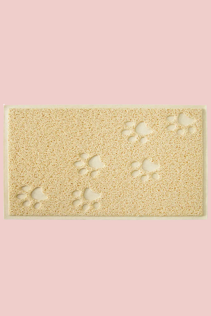 tapis chat litiere beige