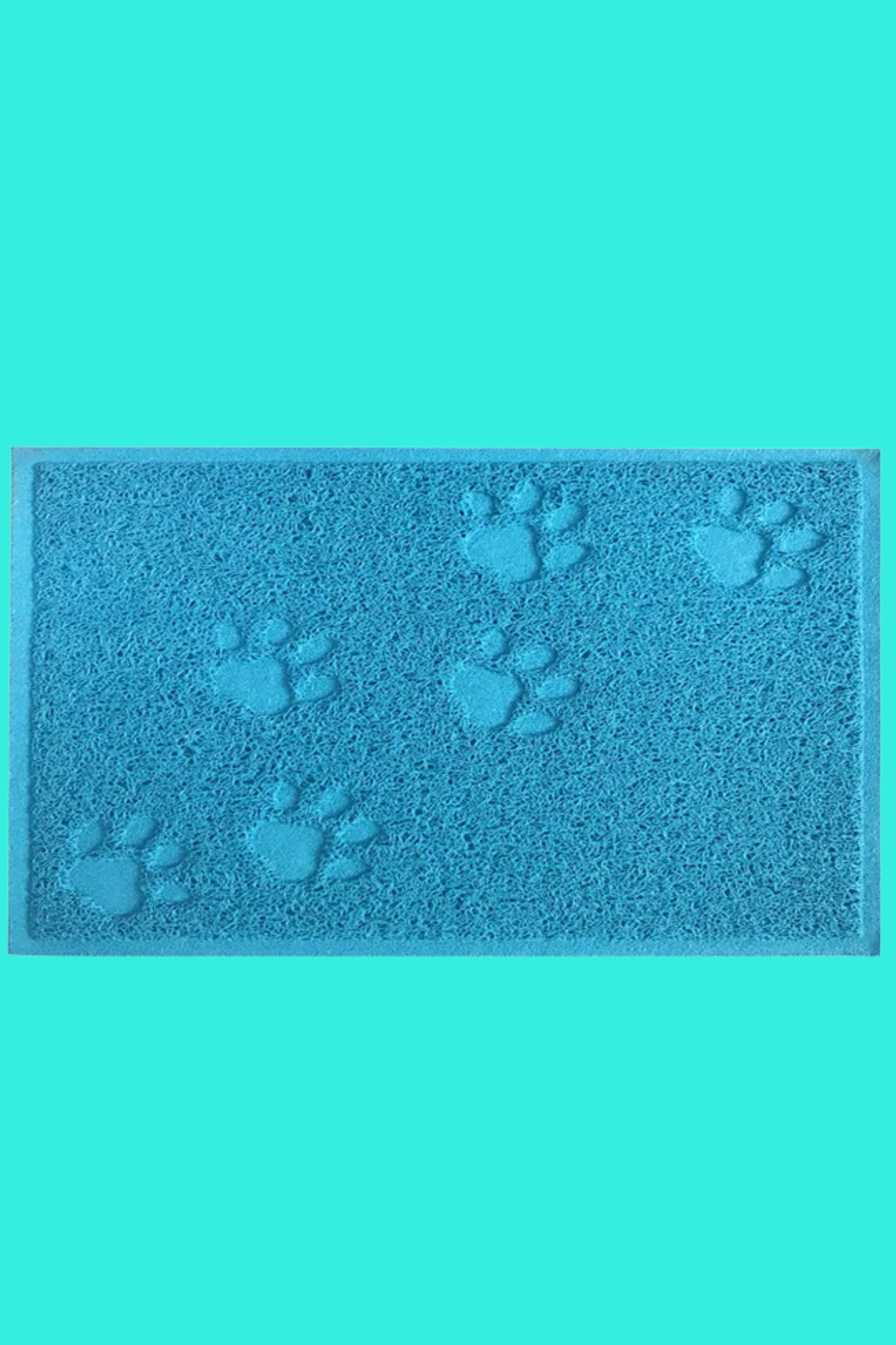 tapis chat litiere bleu