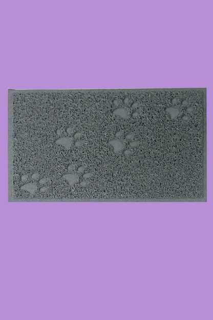 tapis chat litiere gris
