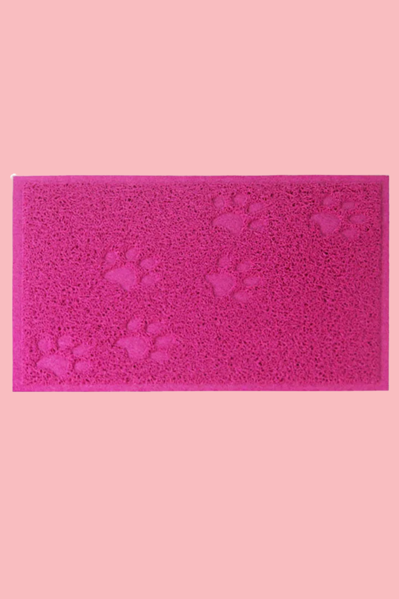 tapis chat litiere rose vif