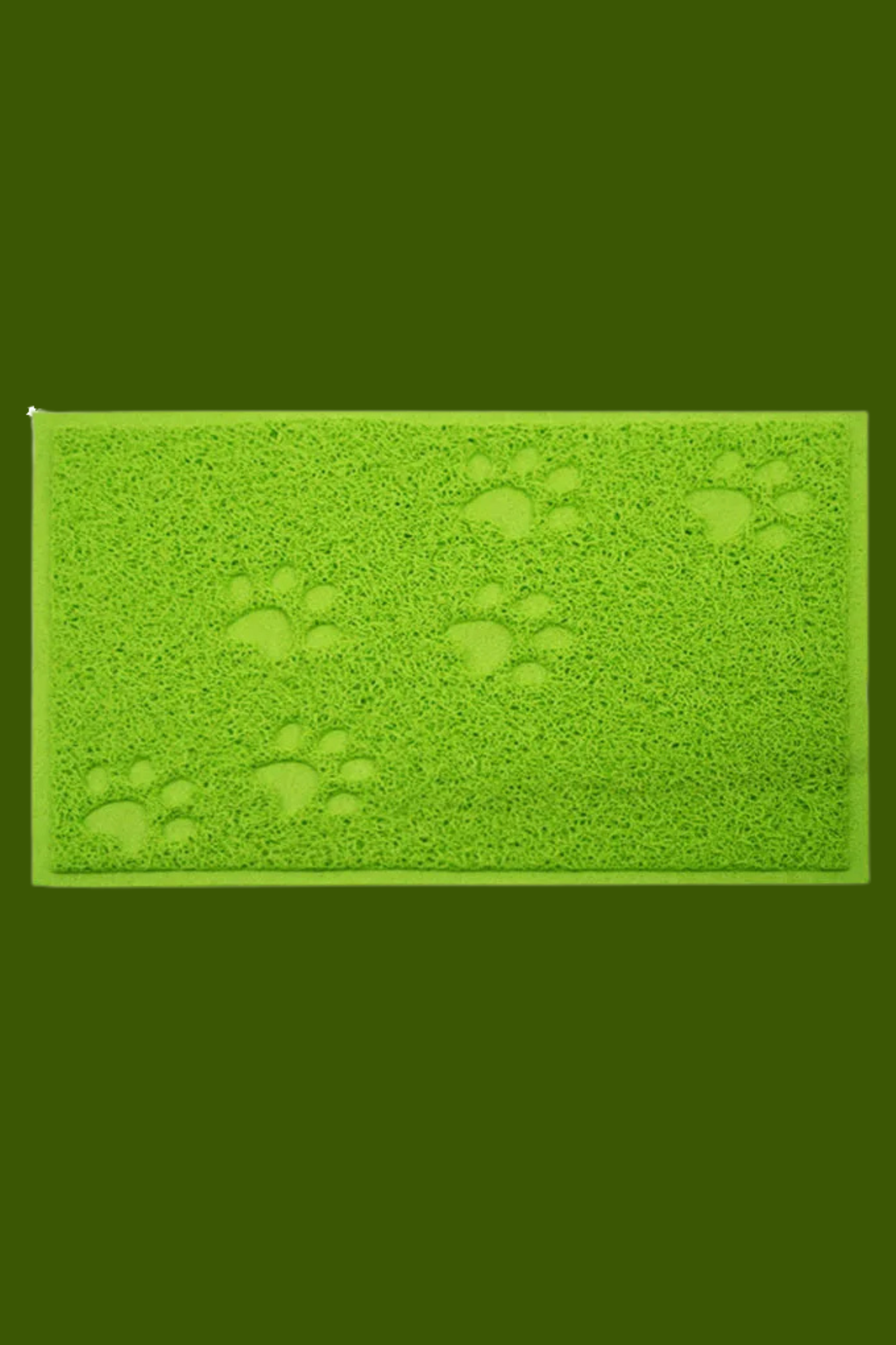 tapis chat litiere vert vif