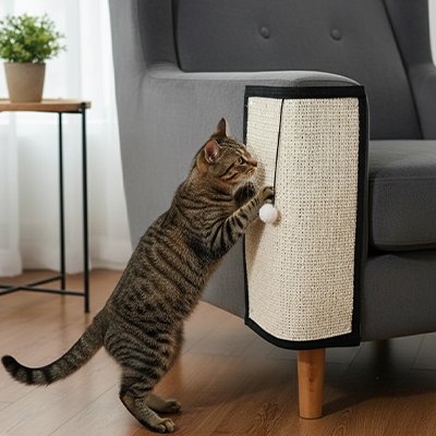 Tapis griffoir Chat 2-en-1 Résistant