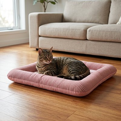Tapis rafraichissant Chat rose
