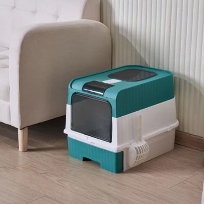 vert Bac à litière Chat vert Facile à Nettoyer