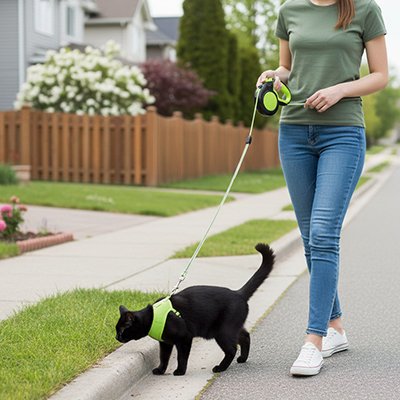 vert Laisse pour Chat 
