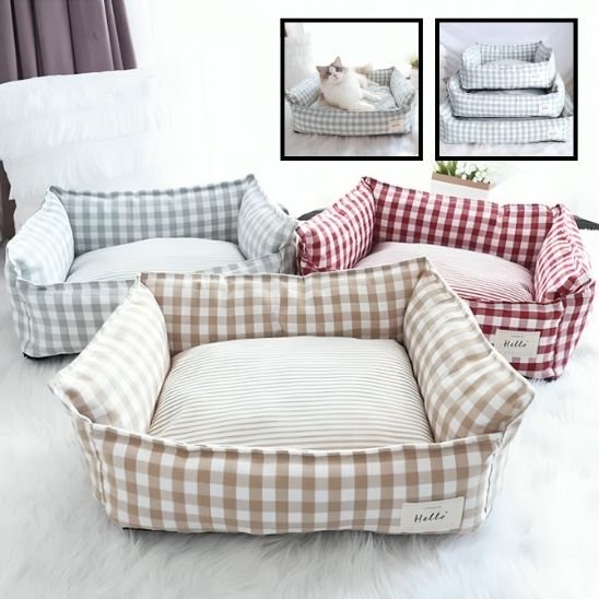 vert rouge abricot panier pour chat