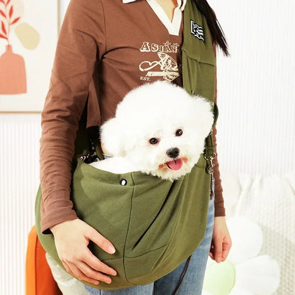 vert sac a dos chien